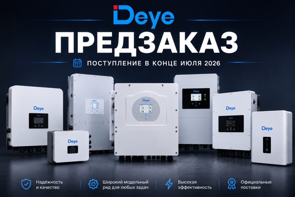 Поступление на склад инверторов DEYE